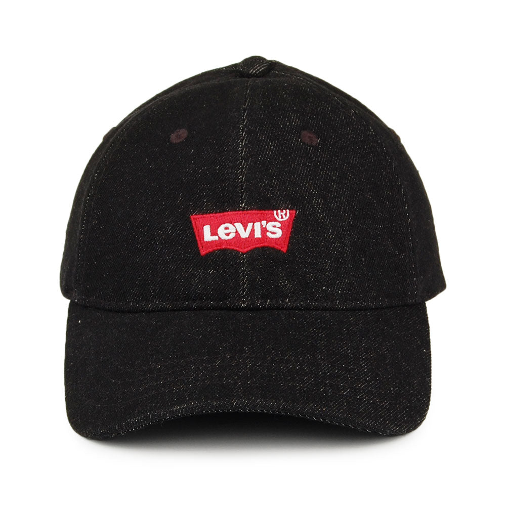 Casquette en Jean Mid Batwing noir LEVI'S
