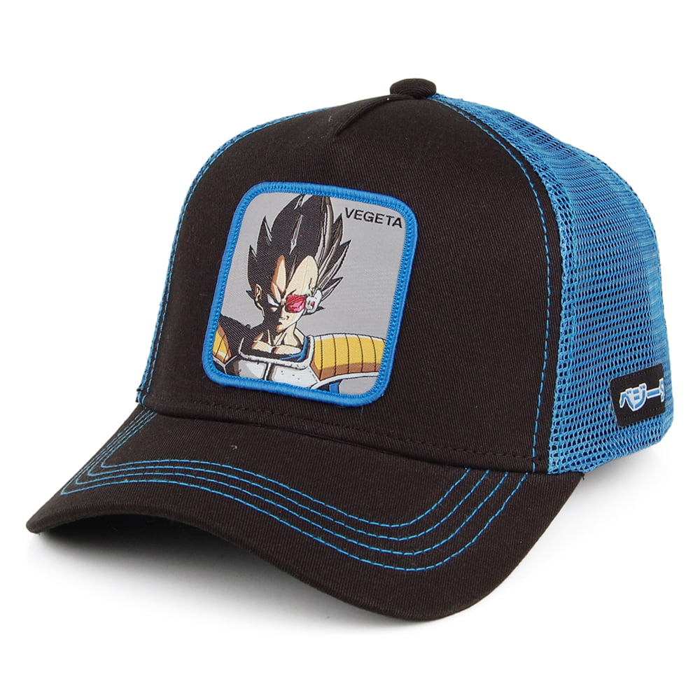 Casquette Trucker Dragon Ball Z Vegeta noir-bleu CAPSLAB