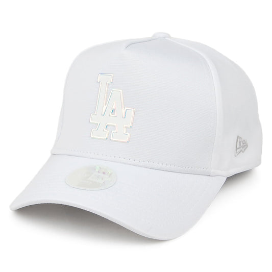 Casquette Femme A-Frame MLB Iridescent Logo L.A. Dodgers blanc NEW ERA