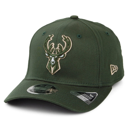 Casquette Snapback 9FIFTY NBA Stretch Snap Milwaukee Bucks vert NEW ERA