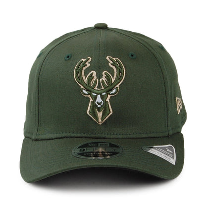 Casquette Snapback 9FIFTY NBA Stretch Snap Milwaukee Bucks vert NEW ERA