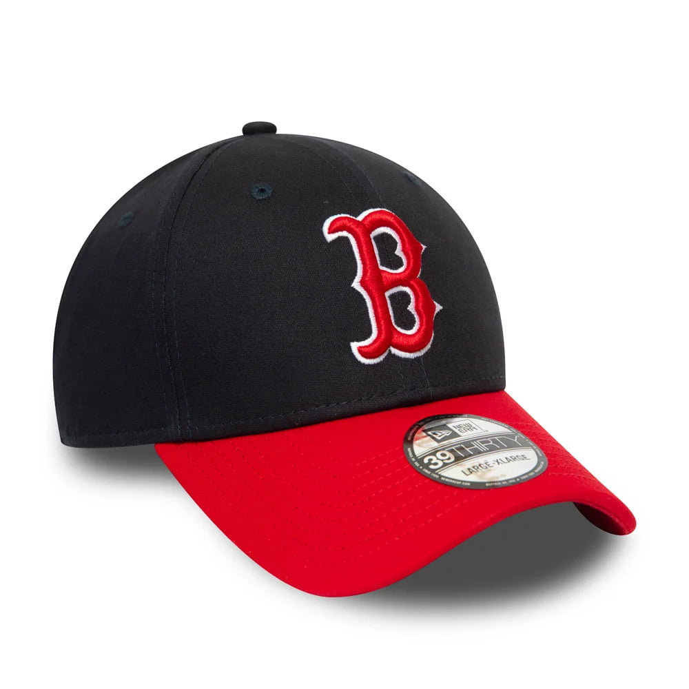 Casquette 39THIRTY MLB League Essential II Boston Red Sox bleu marine-rouge NEW ERA