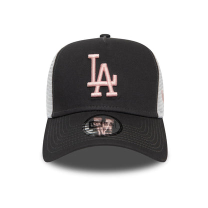 Casquette Trucker MLB League Essential L.A. Dodgers gris-rose NEW ERA