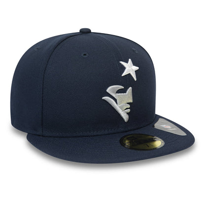 Casquette 59FIFTY NFL Team Tonal Shadow Logo N.E. Patriots bleu marine NEW ERA
