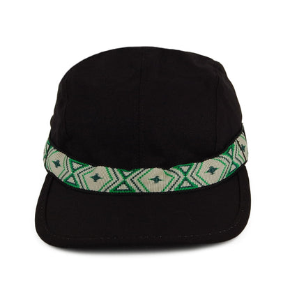 Casquette Strapback en Toile de Coton noir KAVU