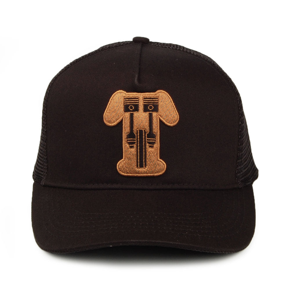 Casquette Trucker Kerosene Vintage Logo noir-doré TRIUMPH MOTORCYCLES