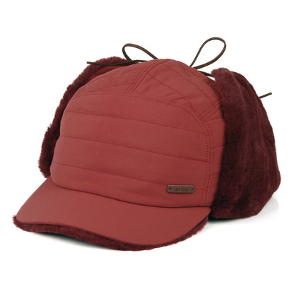 Casquette avec Protège-Oreilles en Fausse Fourrure Meddison rouge cerise BARTS