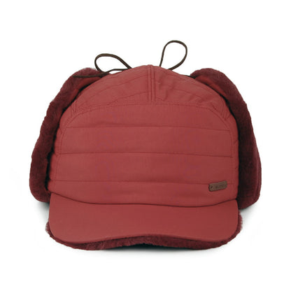 Casquette avec Protège-Oreilles en Fausse Fourrure Meddison rouge cerise BARTS