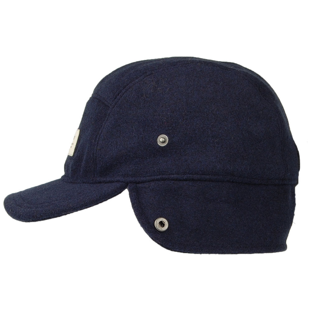 Casquette 5 Panel avec Protège-Oreilles Samuen bleu marine BARTS