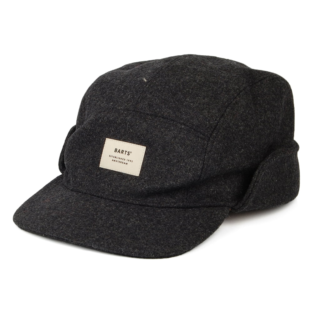 Casquette 5 Panel avec Protège-Oreilles Samuen anthracite BARTS