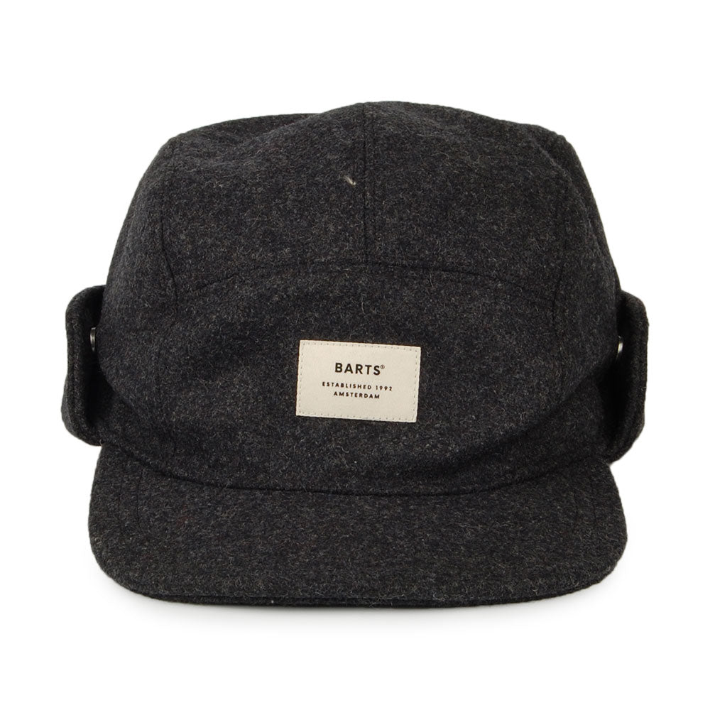 Casquette 5 Panel avec Protège-Oreilles Samuen anthracite BARTS