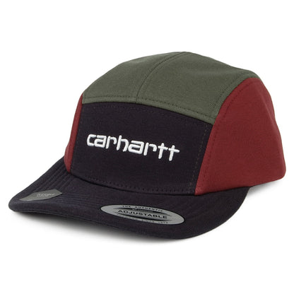 Casquette 5 Panel Tricol bleu marine-olive-bordeaux CARHARTT WIP