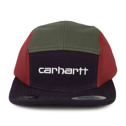 Casquette 5 Panel Tricol bleu marine-olive-bordeaux CARHARTT WIP