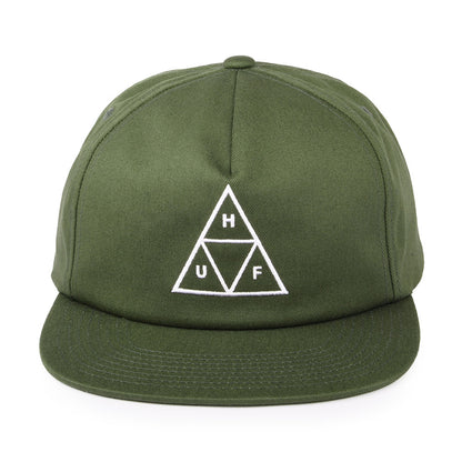 Casquette Snapback Non Structurée Triple Triangle olive HUF