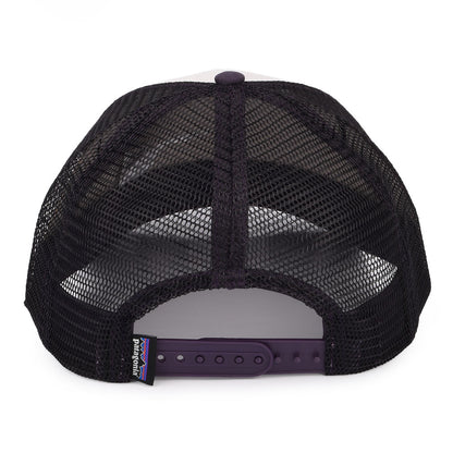 Casquette Trucker en Coton Bio LoPro P-6 Logo blanc-violet PATAGONIA