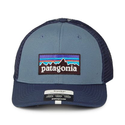 Casquette Trucker en Coton Bio P-6 Logo ardoise-bleu PATAGONIA