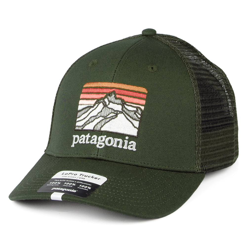 Casquette Trucker en Toile de Coton Bio LoPro Line Logo Ridge forêt PATAGONIA