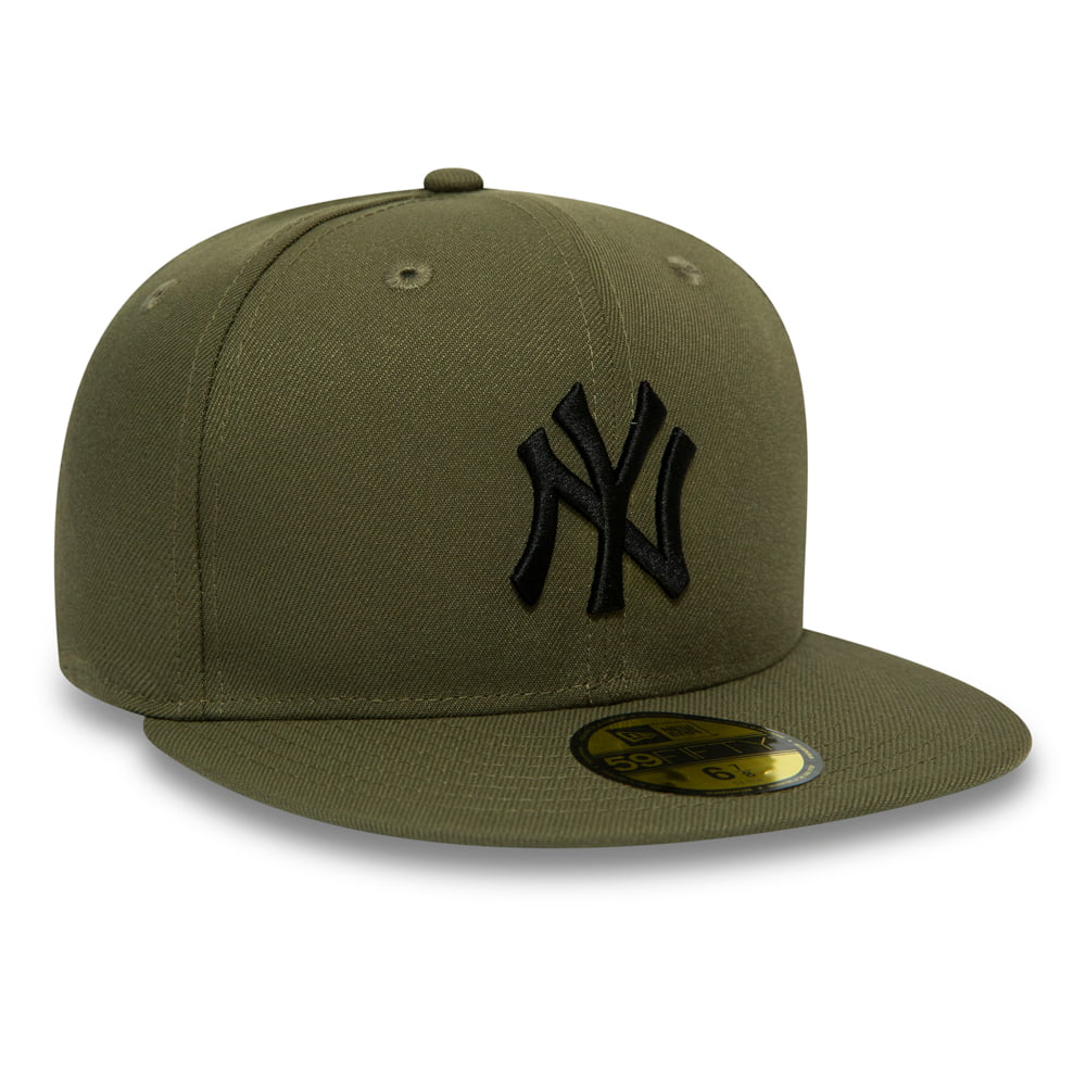 Casquette 59FIFTY League Essential New York Yankees olive-noir NEW ERA