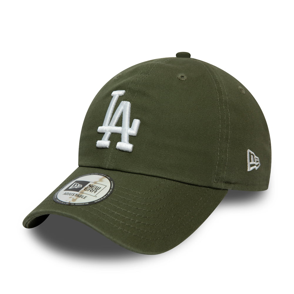 Casquette 9TWENTY MLB Washed Casual Classic L.A. Dodgers olive-blanc NEW ERA