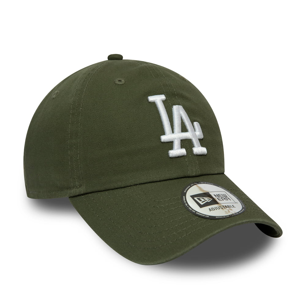 Casquette 9TWENTY MLB Washed Casual Classic L.A. Dodgers olive-blanc NEW ERA