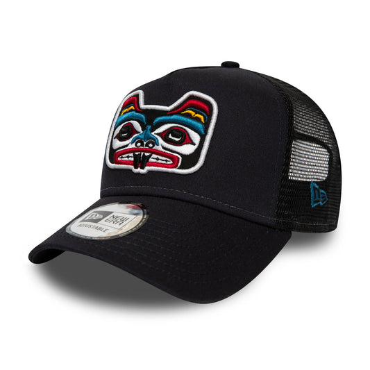 Casquette Trucker Bear Tattoo bleu marine NEW ERA