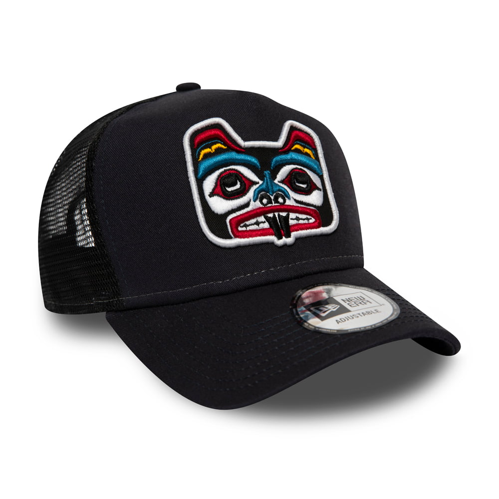 Casquette Trucker Bear Tattoo bleu marine NEW ERA