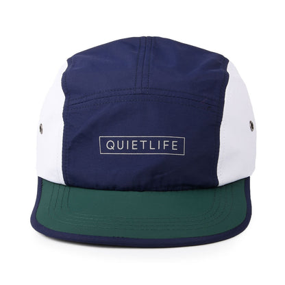 Casquette 5 Panel Colorblock bleu marine-vert THE QUIET LIFE
