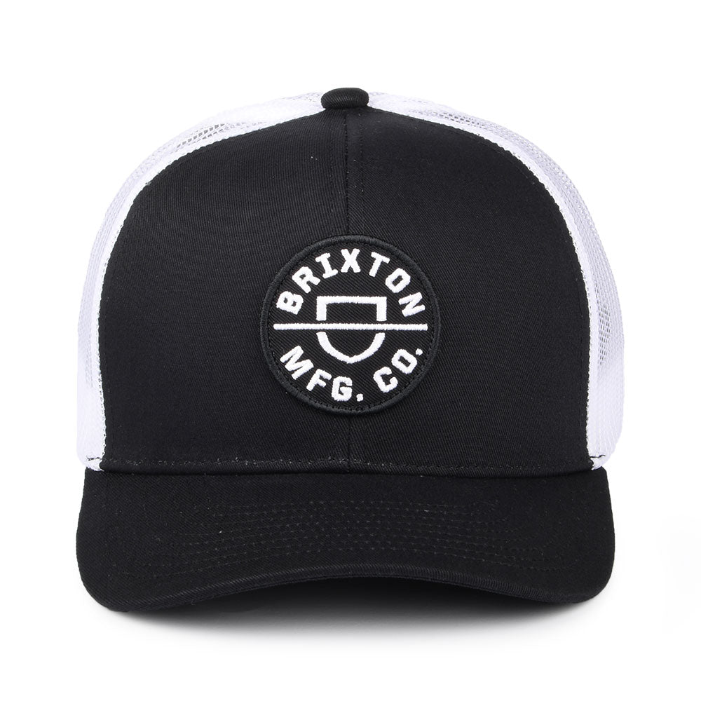 Casquette Trucker en Maille Crest MP noir-blanc BRIXTON