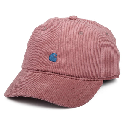 Casquette en Velours Côtelé Harlem vieux rose CARHARTT WIP