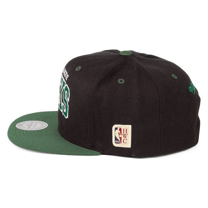 Casquette Snapback NBA Arch 2 Tone Milwaukee Bucks noir-vert MITCHELL & NESS
