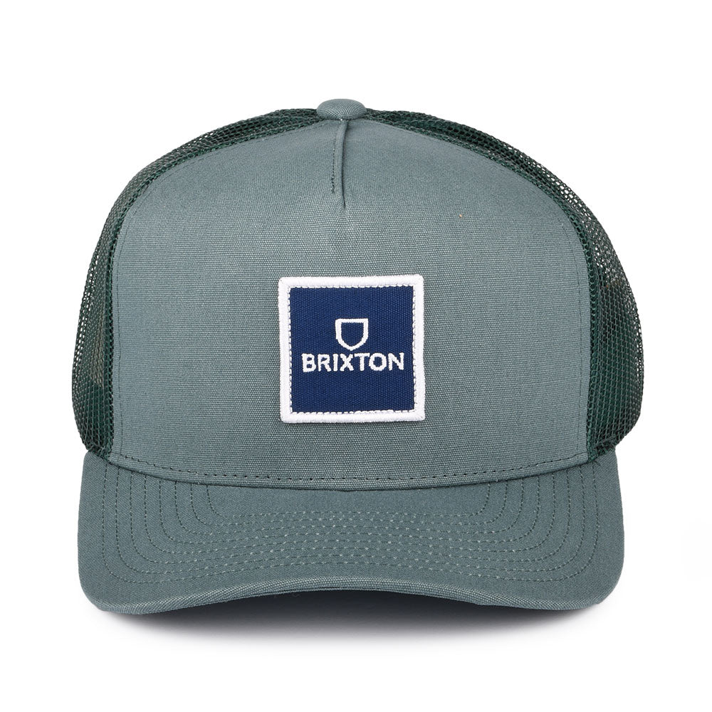 Casquette Trucker Alpha Block NetPlus MP vert BRIXTON