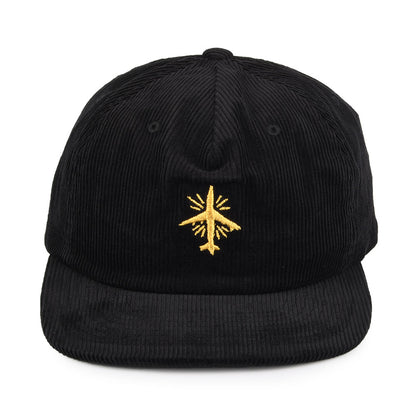 Casquette Snapback en Velours Côtelé BB Mode MP noir BRIXTON