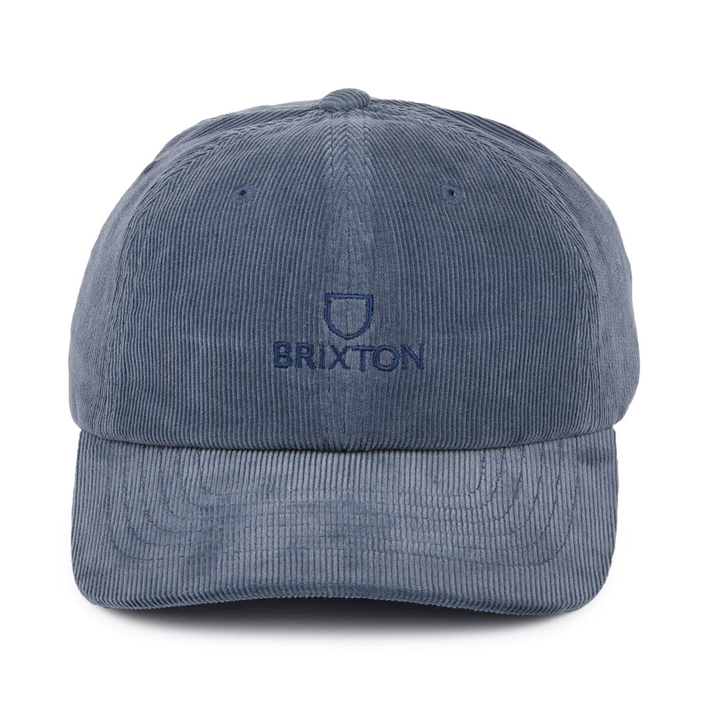 Casquette en Velours Côtelé Alpha LP bleu BRIXTON