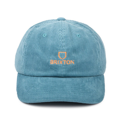 Casquette en Velours Côtelé Alpha LP bleu clair BRIXTON