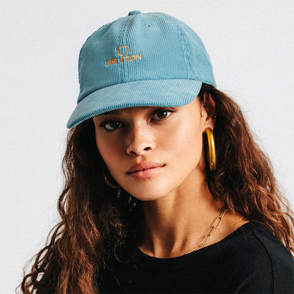 Casquette en Velours Côtelé Alpha LP bleu clair BRIXTON