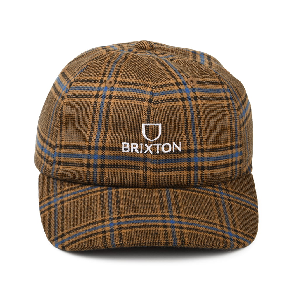 Casquette à Carreaux Alpha LP rouille mélangé BRIXTON