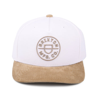 Casquette Snapback Crest MP blanc-khaki BRIXTON