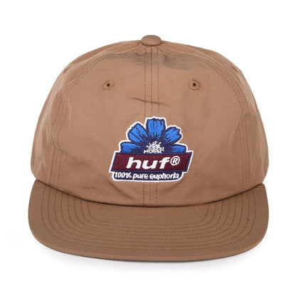 Casquette Strapback à 6 Pans 100% Pure Euphoria toffee HUF