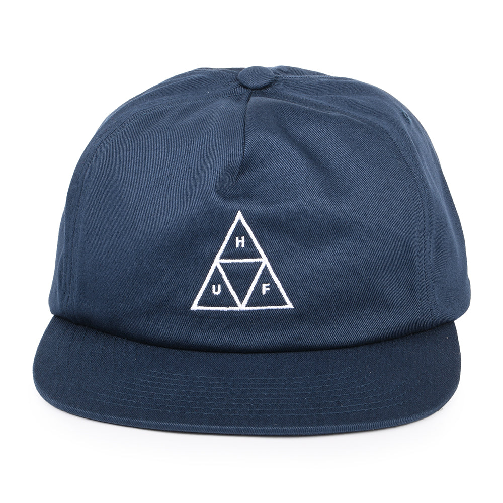 Casquette Snapback Non Structurée Triple Triangle bleu marine HUF