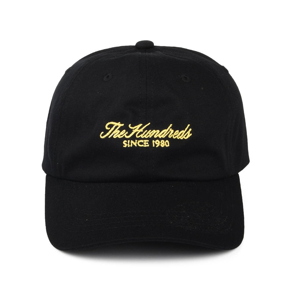 Casquette Strapback Rich en Coton Sergé noir THE HUNDREDS