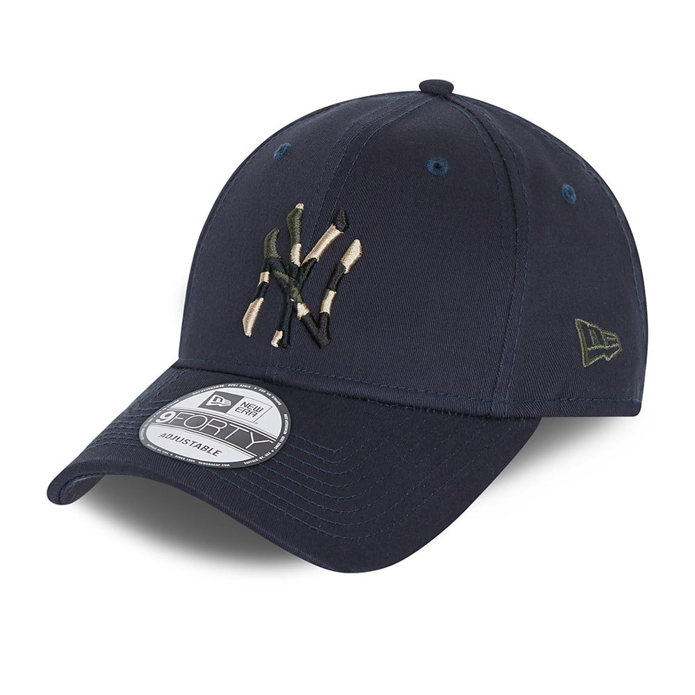 Casquette 9FORTY MLB Camo Infill New York Yankees bleu marine NEW ERA