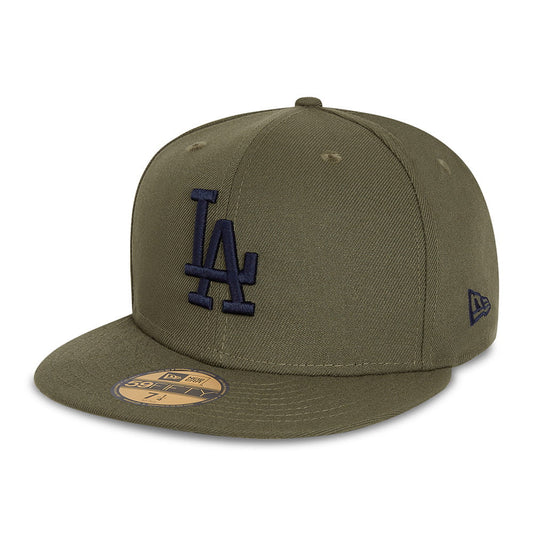 Casquette 59FIFTY MLB League Essential L.A. Dodgers olive-bleu marine NEW ERA