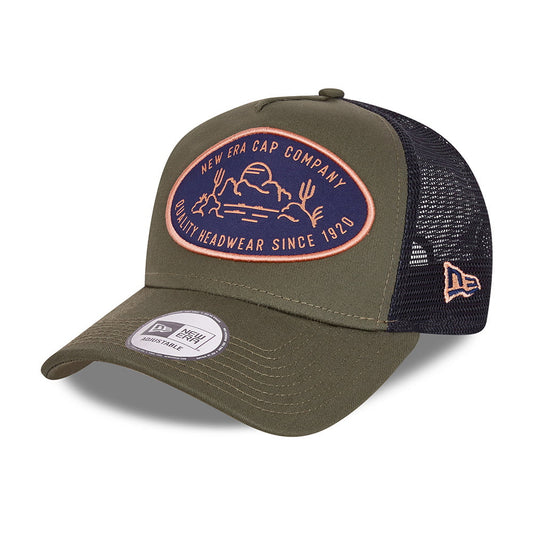 Casquette Trucker Outdoor Patch olive NEW ERA
