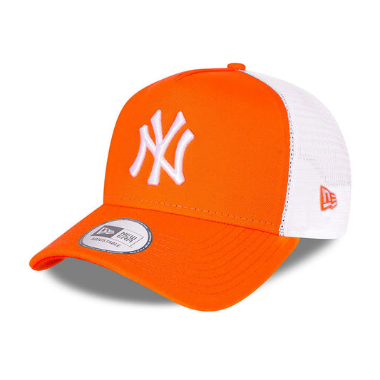 Casquette Trucker A-Frame Tonal Mesh New York Yankees orange fluo-blanc NEW ERA
