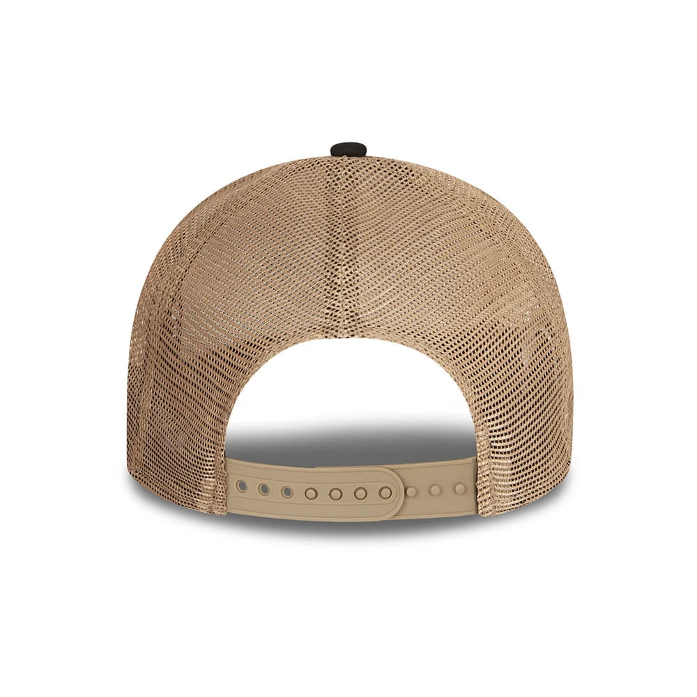 Casquette Trucker A-Frame Sports Patch bleu marine-pierre NEW ERA