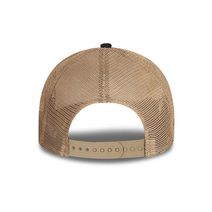 Casquette Trucker A-Frame Sports Patch bleu marine-pierre NEW ERA