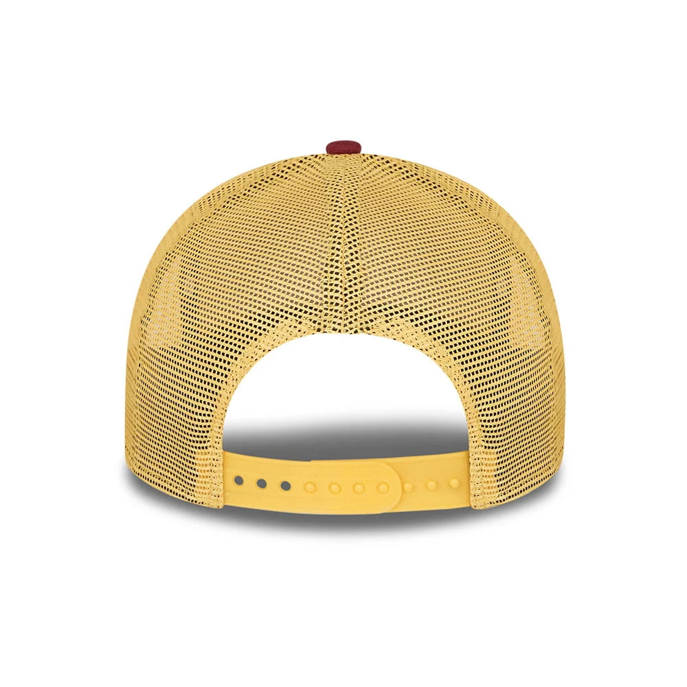 Casquette Trucker A-Frame Sports Patch rouge foncé NEW ERA