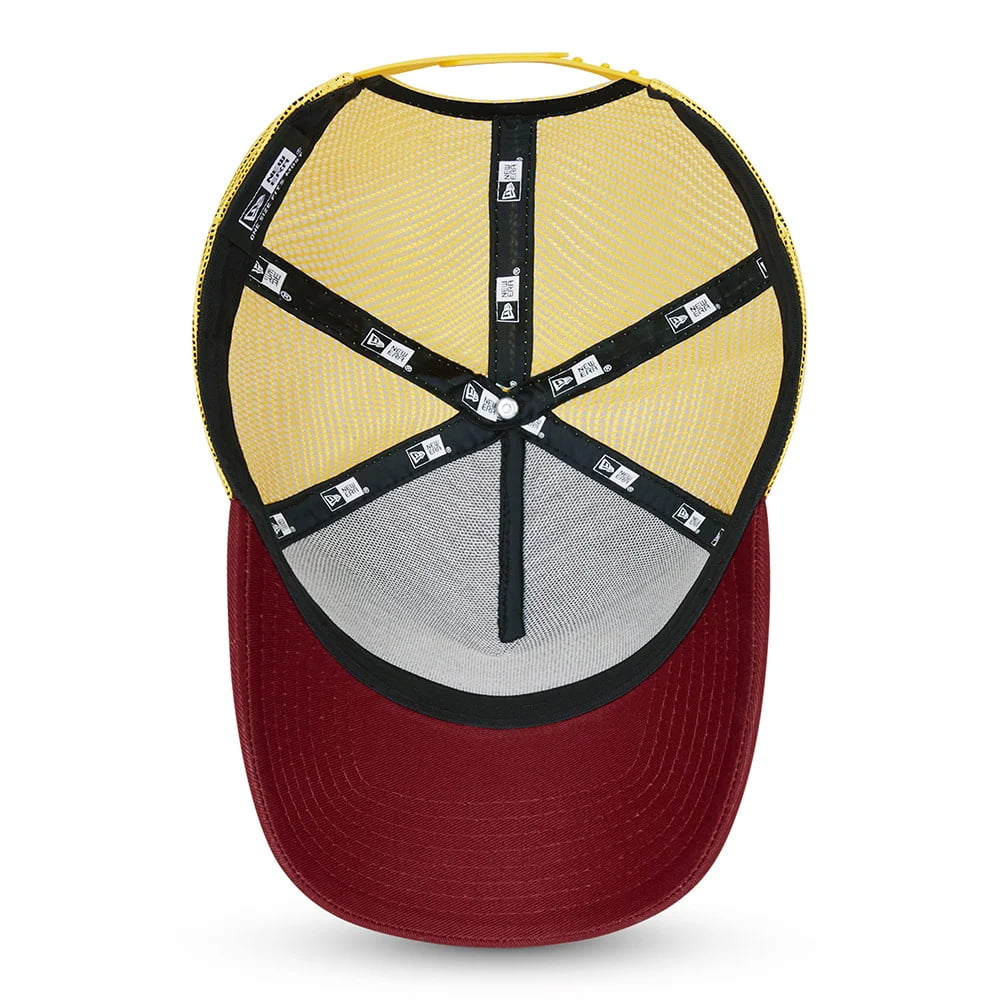 Casquette Trucker A-Frame Sports Patch rouge foncé NEW ERA
