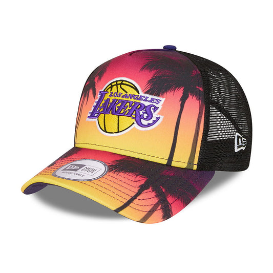 Casquette Trucker A-Frame NBA Summer City L.A. Lakers noir-multi NEW ERA