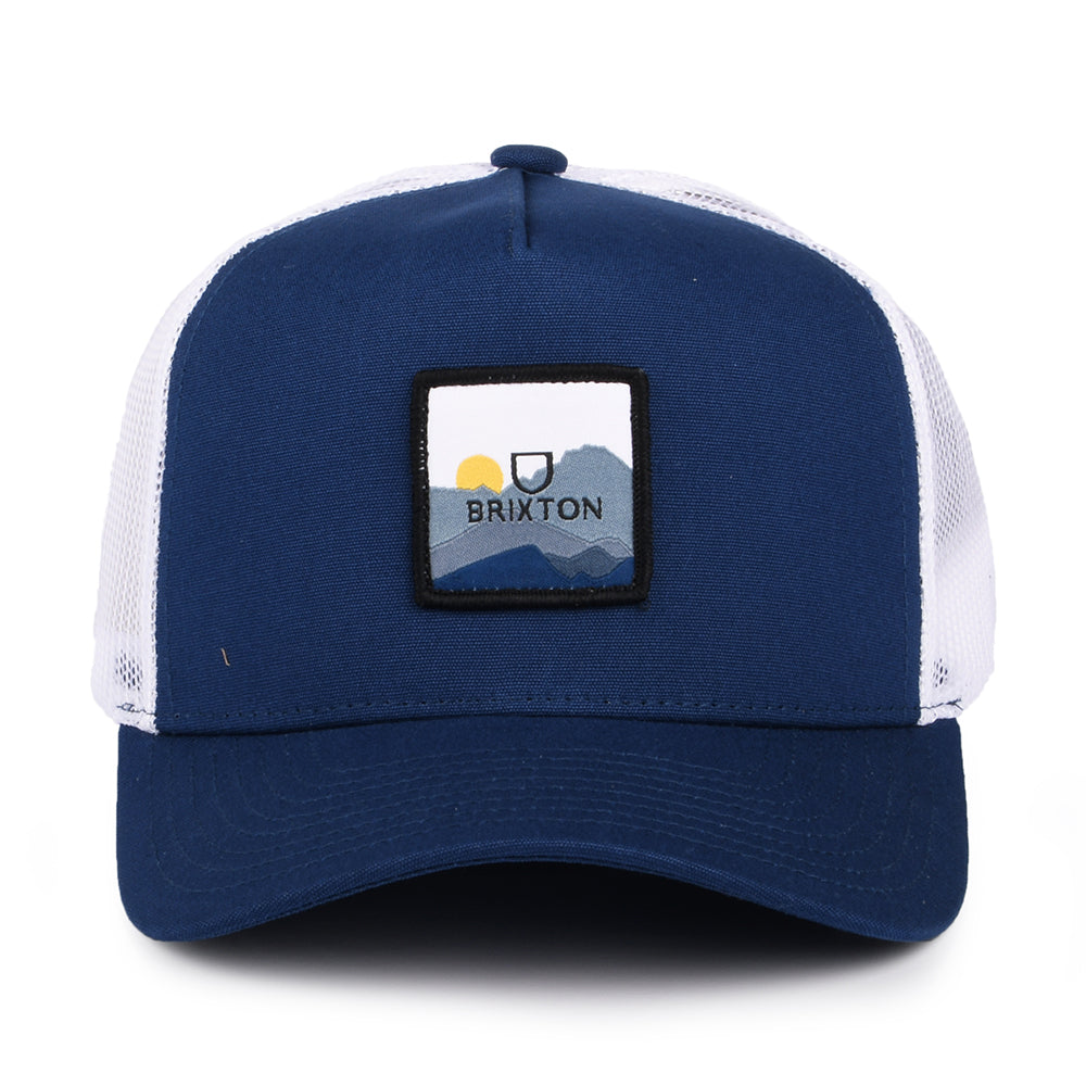 Casquette Trucker Alpha Block X C MP bleu-blanc BRIXTON